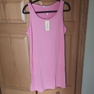 Pink Sleeveless Tank Top Plus Size M